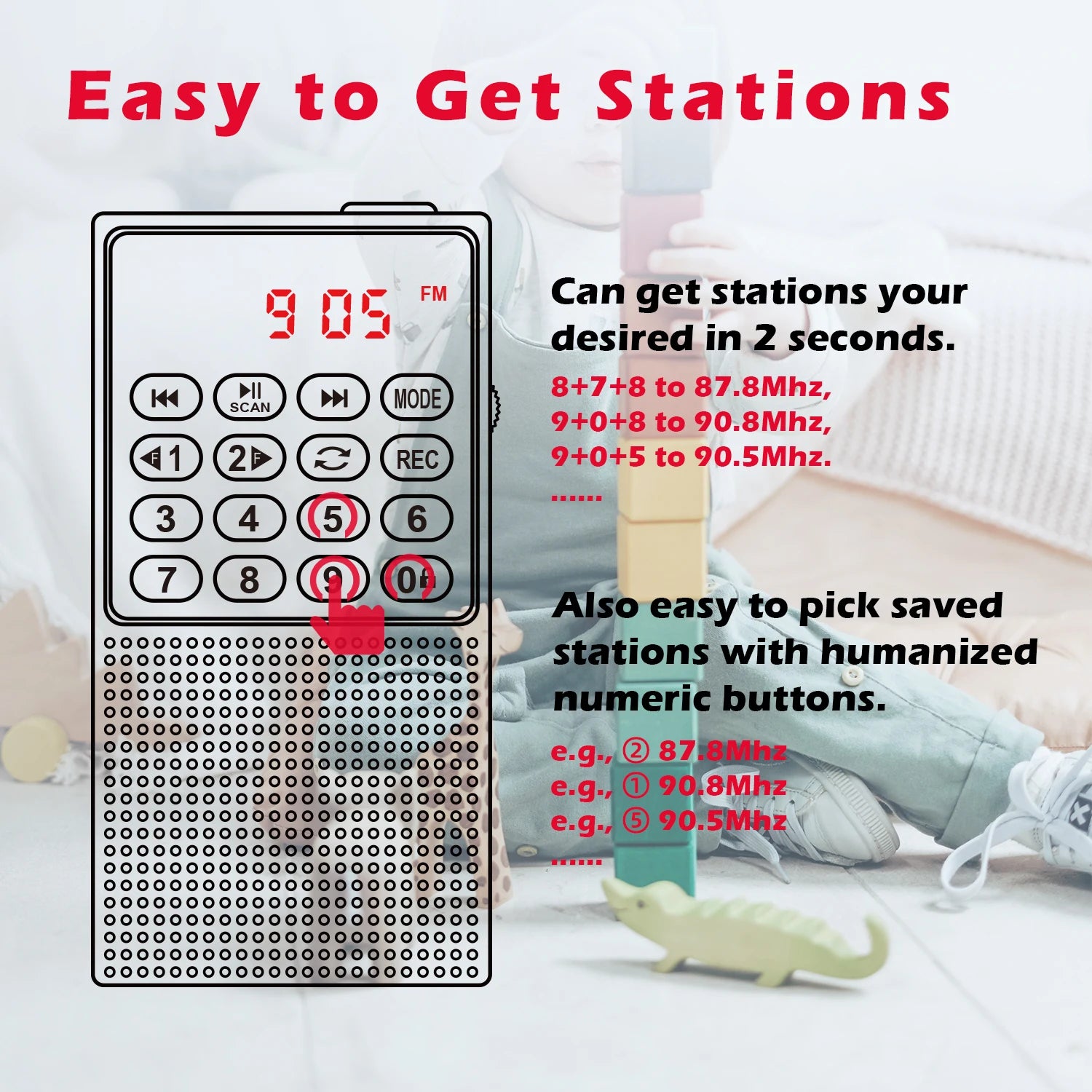 Ultimate Mini Portable FM Radio with Recorder