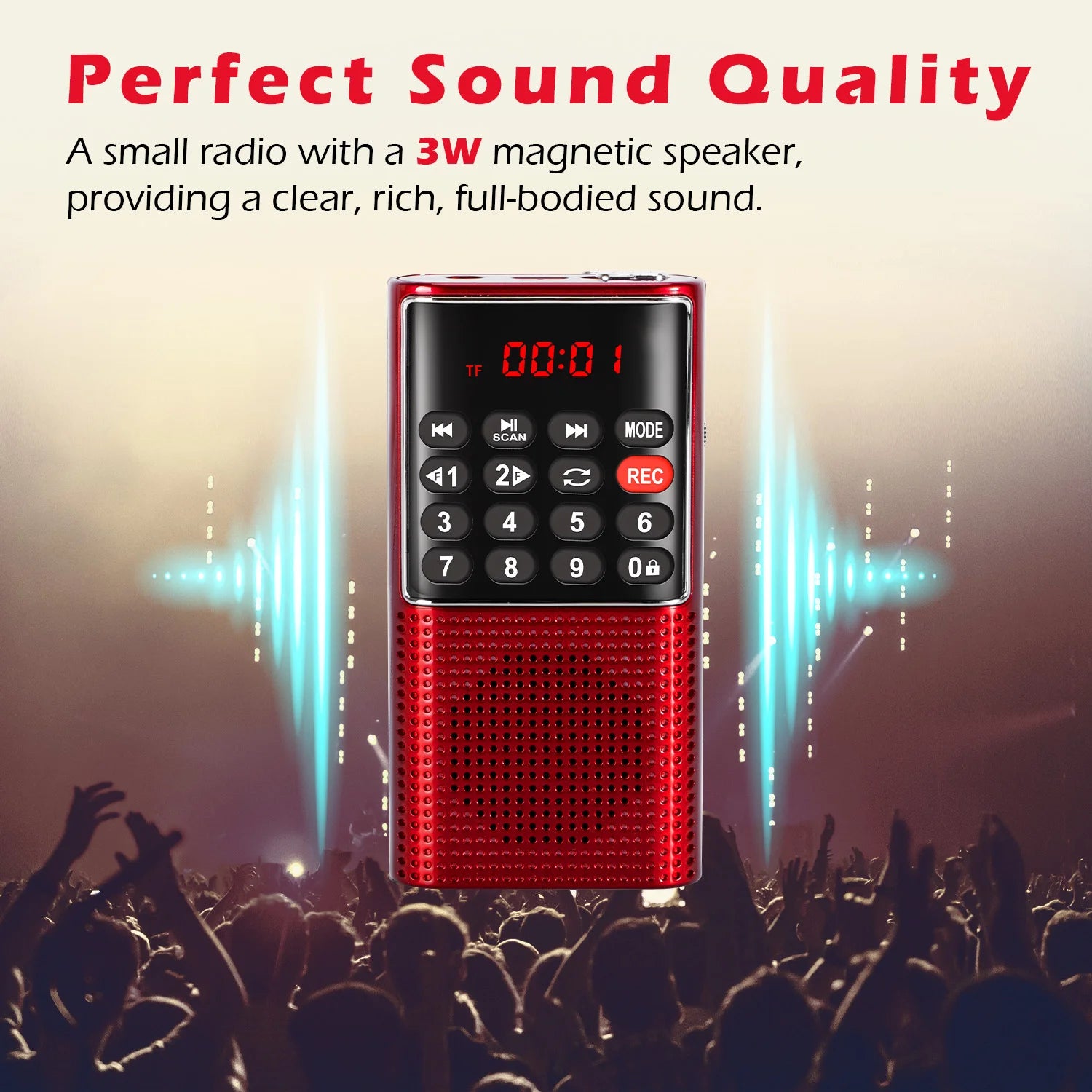 Ultimate Mini Portable FM Radio with Recorder