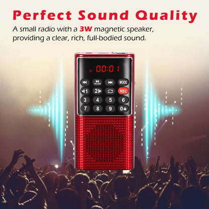 Ultimate Mini Portable FM Radio with Recorder