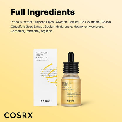 Illuminate Your Skin with CORSX Propolis Ampoule Glow Boosting Serum - 73.5% Propolis Extract for Radiant Beauty, 1.01Fl.Oz/30Ml
