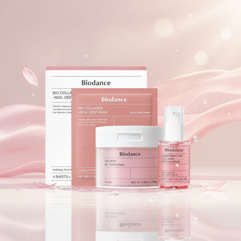 Biodance Collagen Pink Glow Trio - Ultimate Hydration and Youthful Radiance