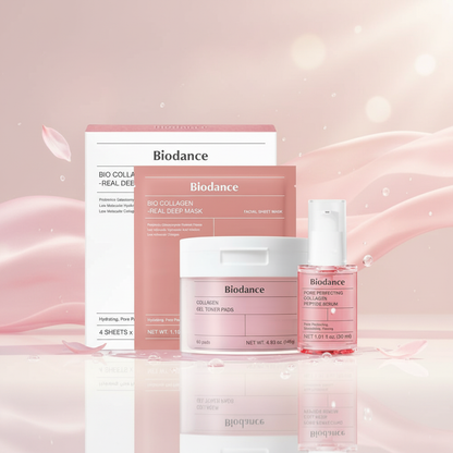 Biodance Collagen Pink Glow Trio - Ultimate Hydration and Youthful Radiance