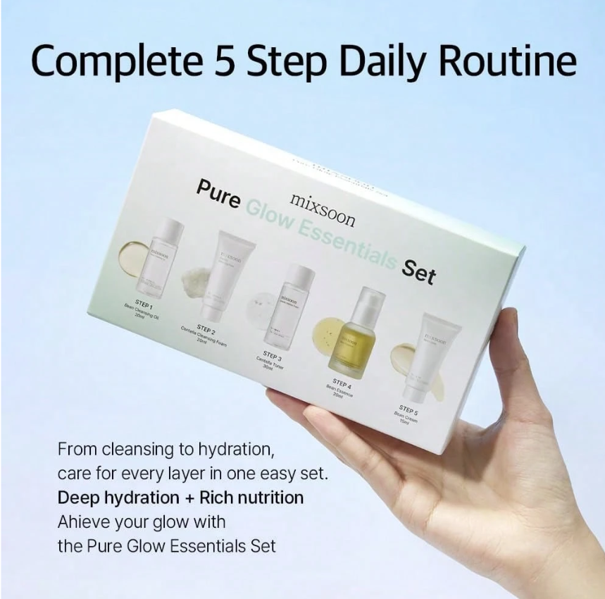 Mixsoon Pure Glow Essentials Set 5-Step Skincare Kit