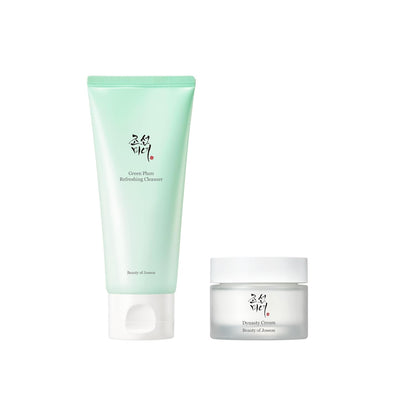 Revitalize Your Skin with the Beauty of Joseon Green Plum Refreshing Cleanser & Dynasty Cream Duo - Perfect Hydration for All Skin Types!