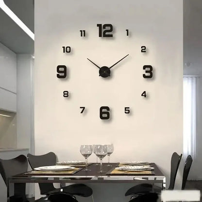 Transform Your Space with the Creative Frameless DIY Wall Clock - Customizable Antique Style Decor