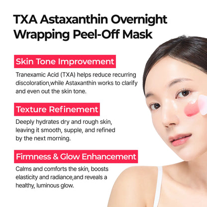 Dr.Melaxin Official Revitalize Your Skin Overnight with  TX Astaxanthin Wrapping Mask
