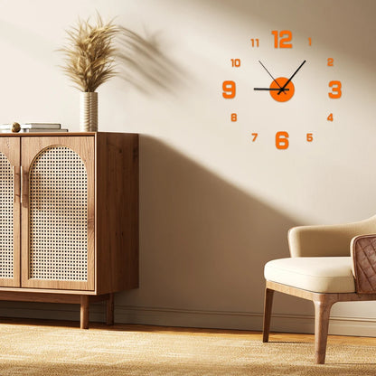 Transform Your Space with the Creative Frameless DIY Wall Clock - Customizable Antique Style Decor