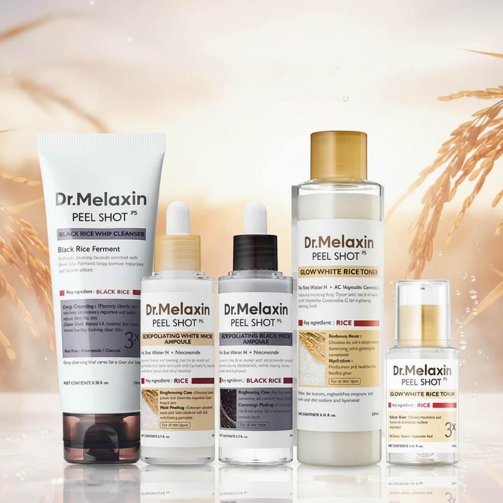 Dr.Melaxin Official Ultimate Exfoliating Glow Rice Routine Set