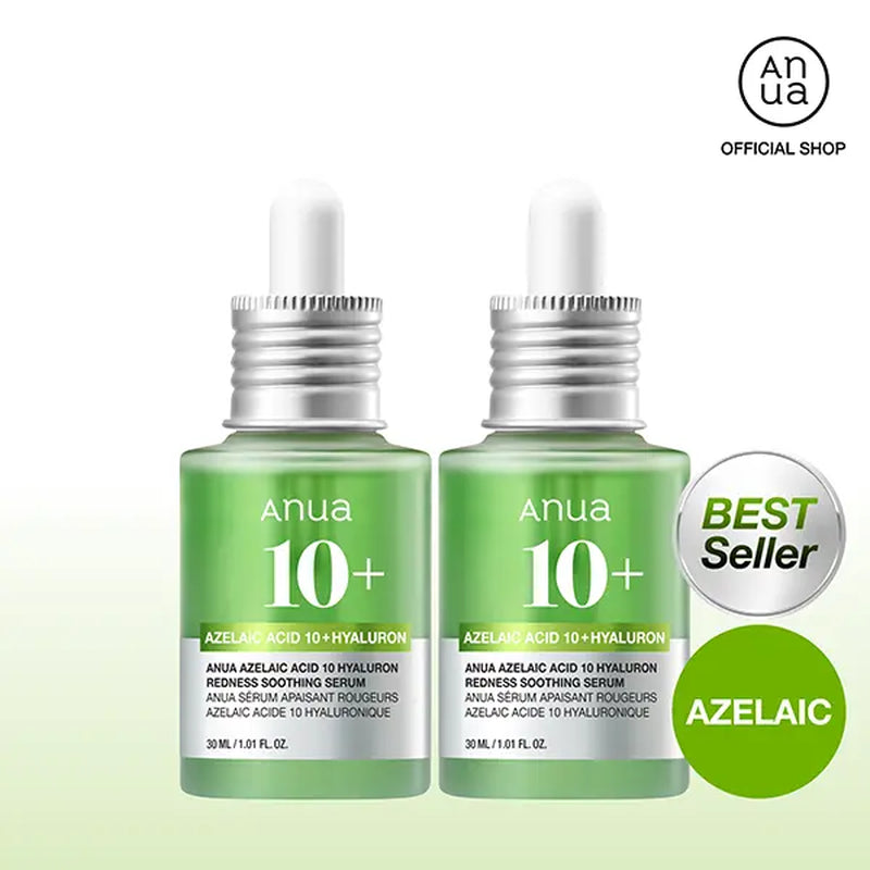 Anua Azelaic Acid 10 Hyaluron Redness Soothing Serum 1.01 Fl.Oz.(30Ml)