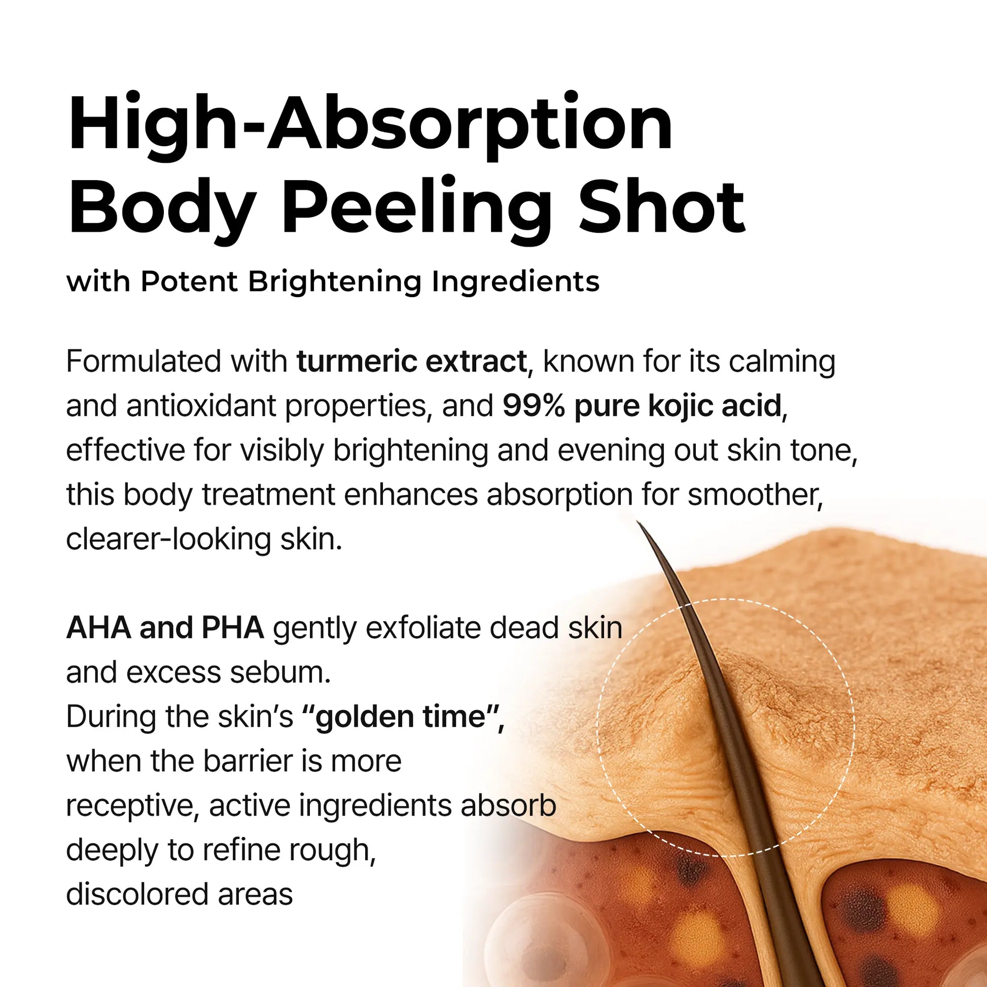 Transform Your Skin with Dr.Melaxin's Exfoliating Peel Shot - The Ultimate Kojic Acid & Turmeric Spray for a Radiant Glow