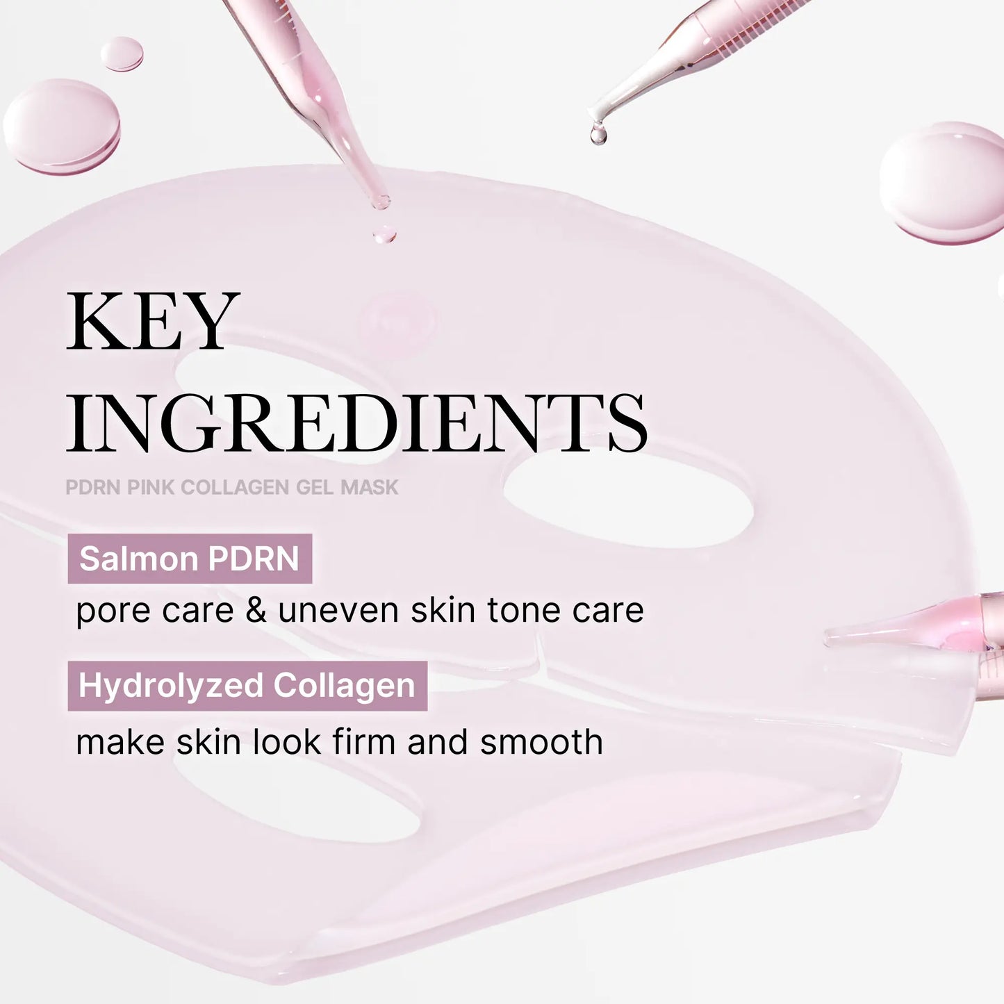 Medicube PDRN Pink Collagen Gel Mask - 4 Sheets of Salmon DNA Infused Luxury for a Youthful Glow