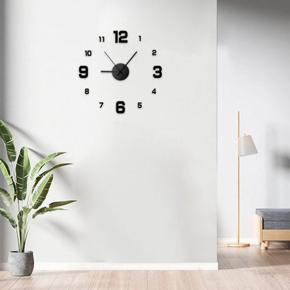 Transform Your Space with the Creative Frameless DIY Wall Clock - Customizable Antique Style Decor