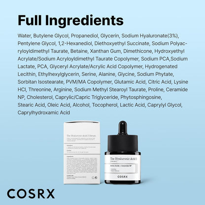Revitalize Your Skin with COSRX Pure Sodium Hyaluronic Acid 3% Serum - 0.67 Fl Oz of Deep Hydration