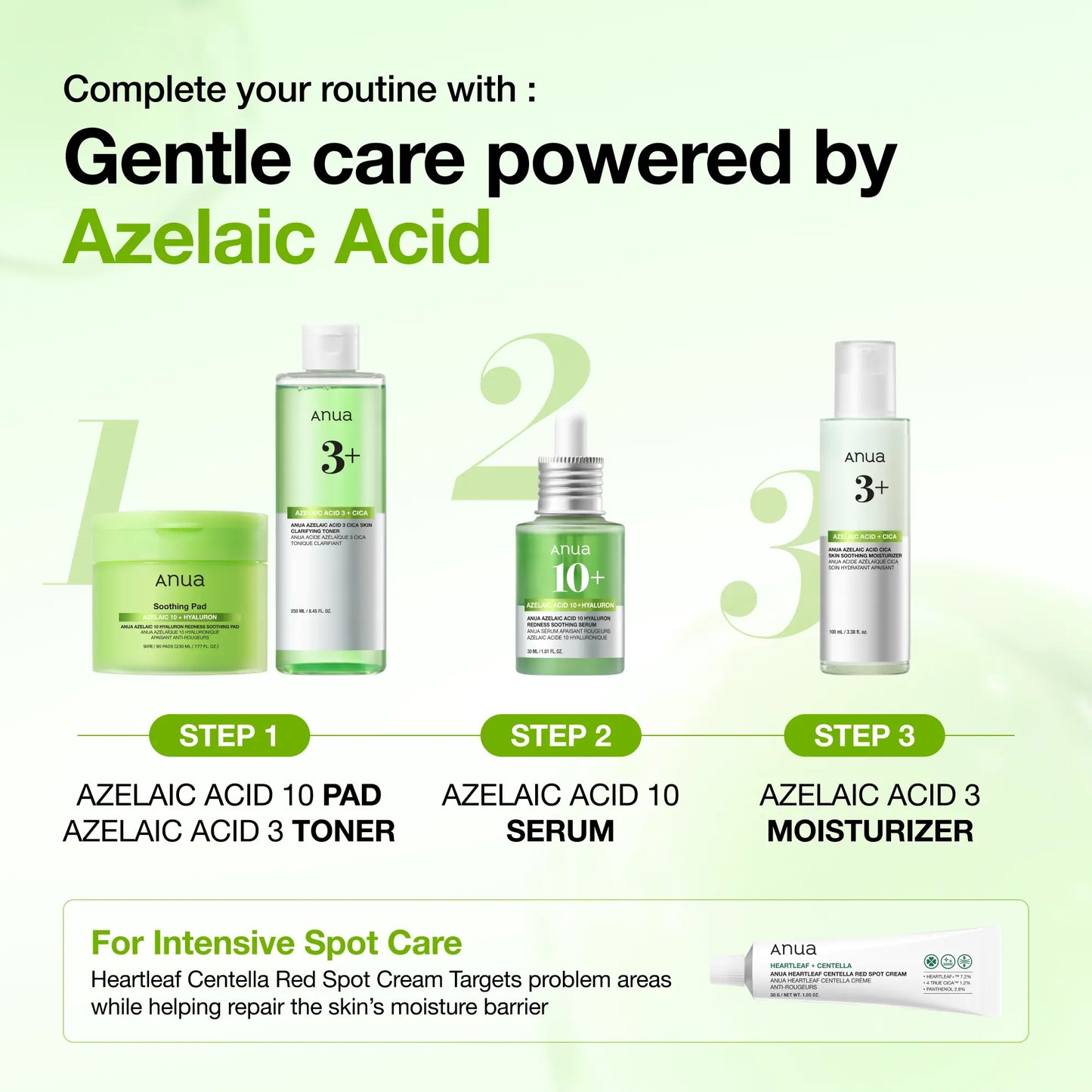 Anua Azelaic Acid 10 Hyaluron Redness Soothing Serum 1.01 Fl.Oz.(30Ml)