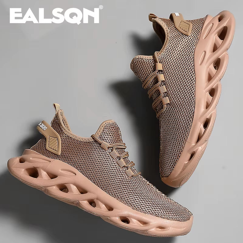Men's and Women's Breathable Mesh Running Shoes - Lightweight Shock-Absorbing Casual Sneakers for Outdoor Sports