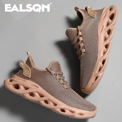 Men's and Women's Breathable Mesh Running Shoes - Lightweight Shock-Absorbing Casual Sneakers for Outdoor Sports