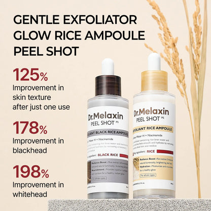 Dr.Melaxin Official Peel Shot Glow Rice Peeling Ampoule