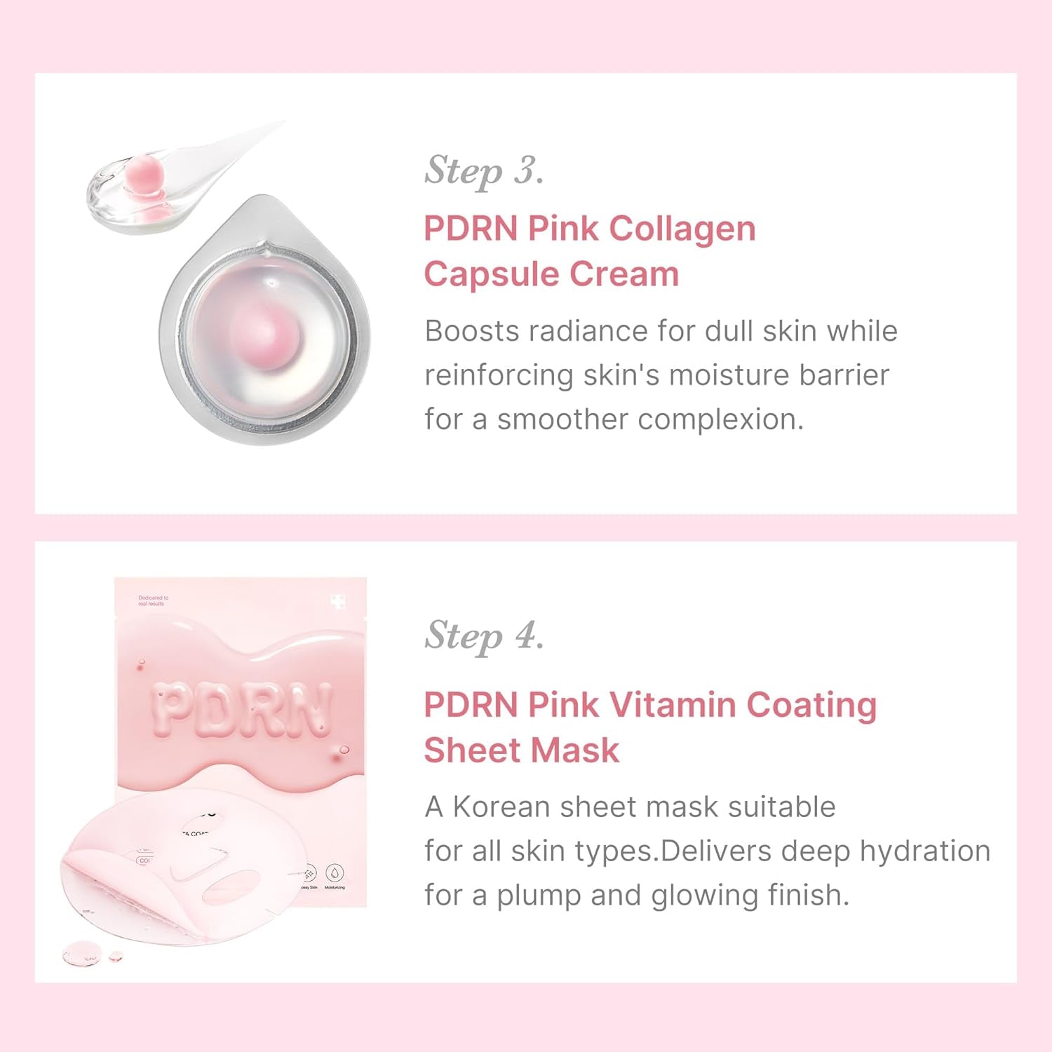 Salmon DNA PDRN Glow Kit | Glass Glow Mini Skincare Set with Toner, Serum & Sheet Mask for Hydrating, Firming, Moisturizing |Gift & Travel Essentials for Women & Girls | Korean Skincare