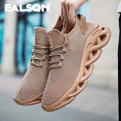 Men's and Women's Breathable Mesh Running Shoes - Lightweight Shock-Absorbing Casual Sneakers for Outdoor Sports