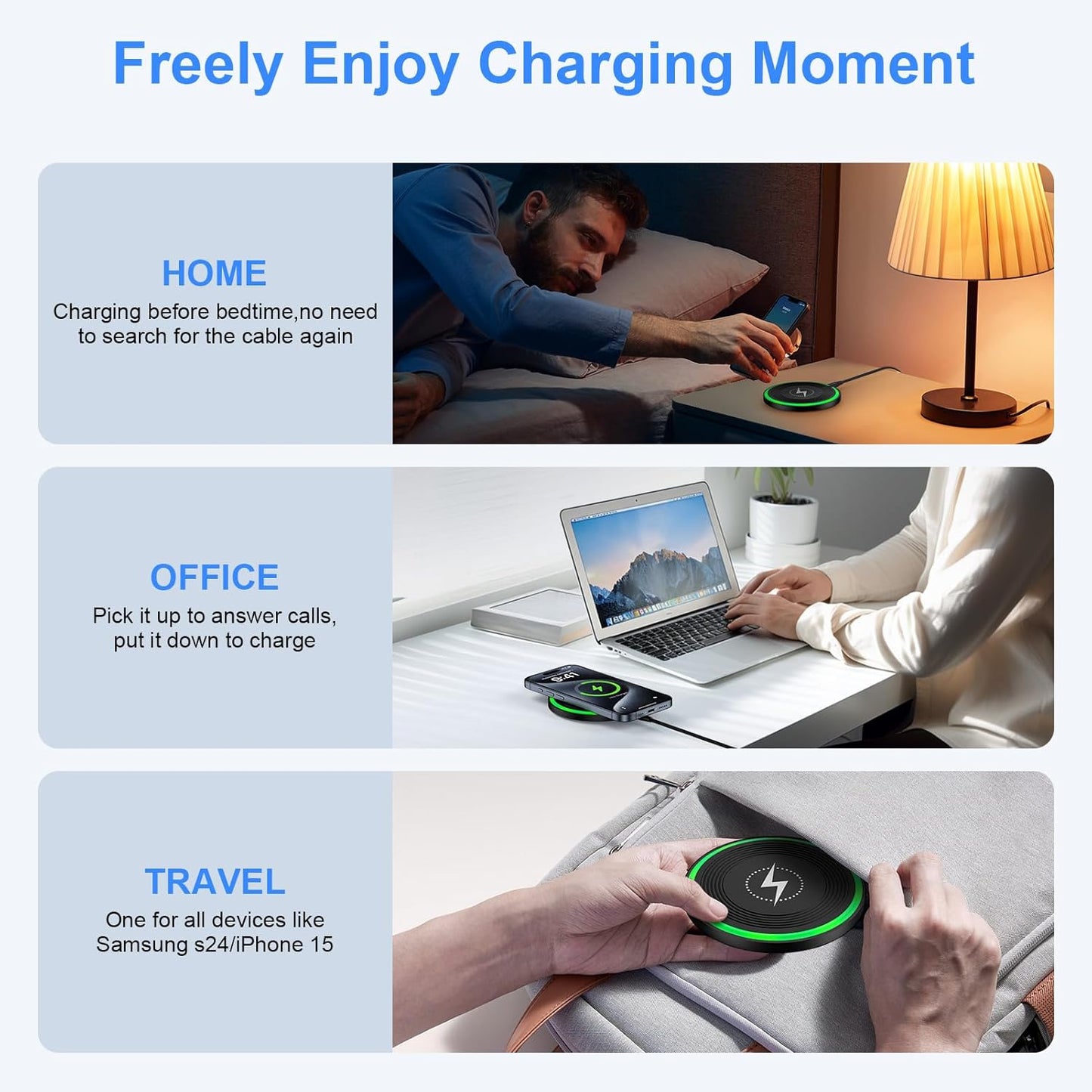 Fast and Versatile Pixel Wireless Charger - Ultimate Charging Pad for Google Pixel and More