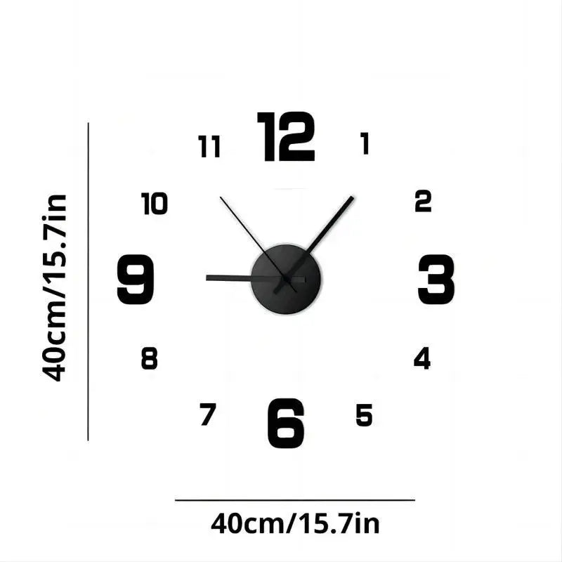 Transform Your Space with the Creative Frameless DIY Wall Clock - Customizable Antique Style Decor