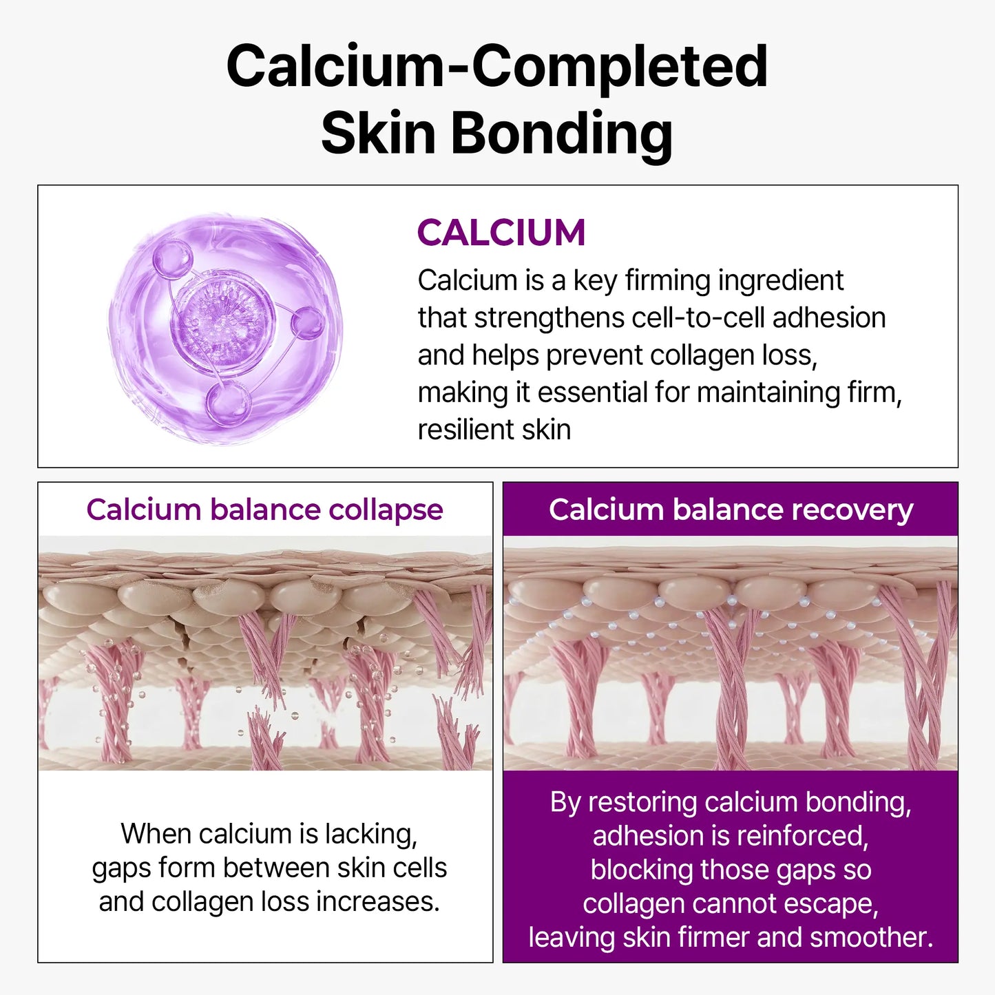 Dr. Melaxin Advanced Calcium Bonding Serum for Firming and Anti-Aging with Calcium Complex, Collagen, and REBORNIC 10,000 PPM to Enhance Skin Density and Elasticity