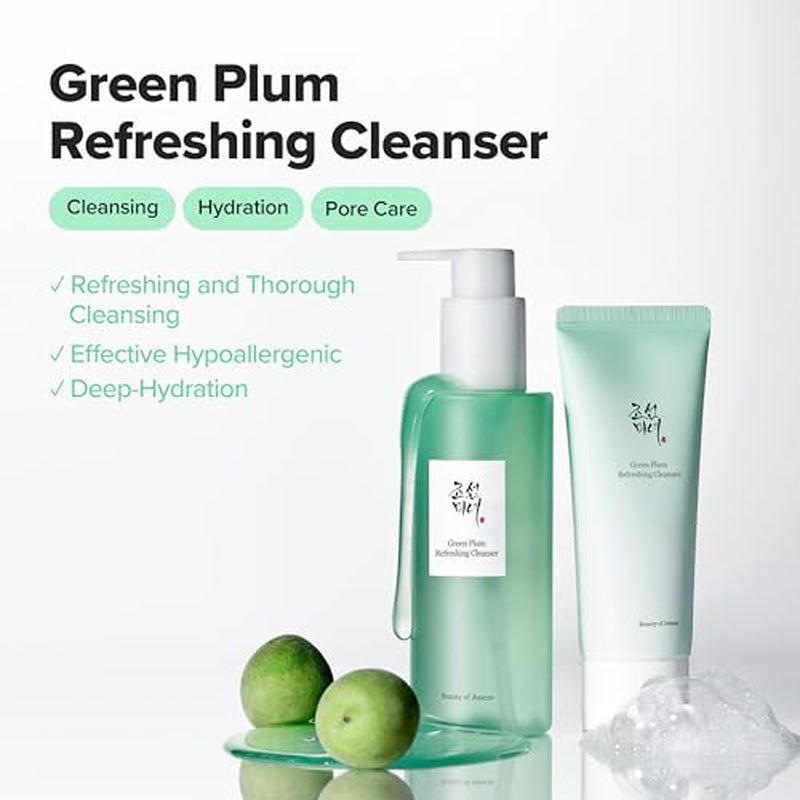 Revitalize Your Skin with the Beauty of Joseon Green Plum Refreshing Cleanser & Dynasty Cream Duo - Perfect Hydration for All Skin Types!