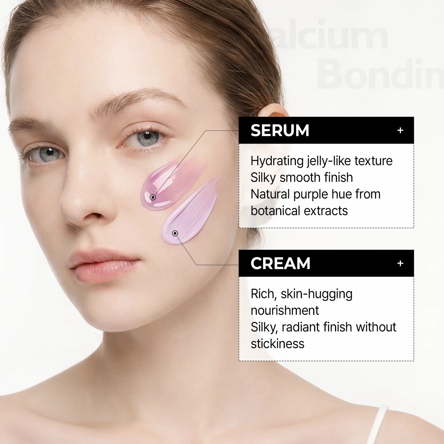 Dr. Melaxin Advanced Calcium Bonding Serum for Firming and Anti-Aging with Calcium Complex, Collagen, and REBORNIC 10,000 PPM to Enhance Skin Density and Elasticity