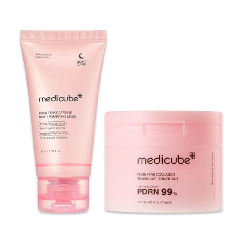 Revitalize Your Skin with the Medicube Pink PDRN Day & Night Care Duo: Unleash the Power of Salmon DNA and Caffeine for Radiant Beauty