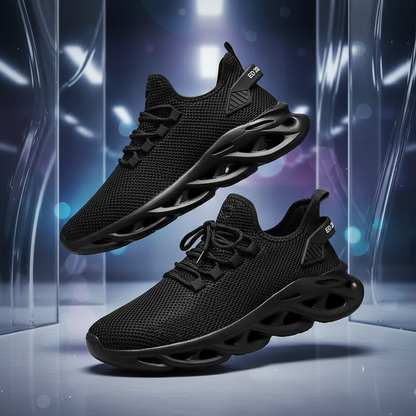 Men's and Women's Breathable Mesh Running Shoes - Lightweight Shock-Absorbing Casual Sneakers for Outdoor Sports