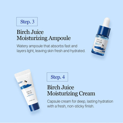Ultimate Birch Juice Moisturizing Mini Kit: Your 4-Step Travel Companion for Radiant Skin