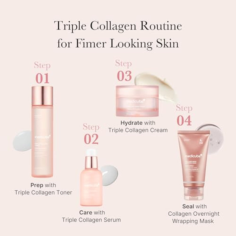 Unlock Radiant Skin with Medicube's Triple Collagen Nourish and Hydrate Duo: Revitalize Your Complexion with Our Cream and Serum Powerhouse