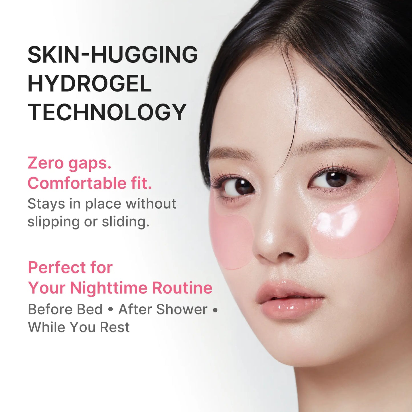 Medicube PDRN Pink Caffeine Collagen Eye Patch for Night Care - Reduces Under-Eye Puffiness and Dark Circles for a Smooth, Radiant, and Youthful Appearance | Korean Skincare, K-Beauty