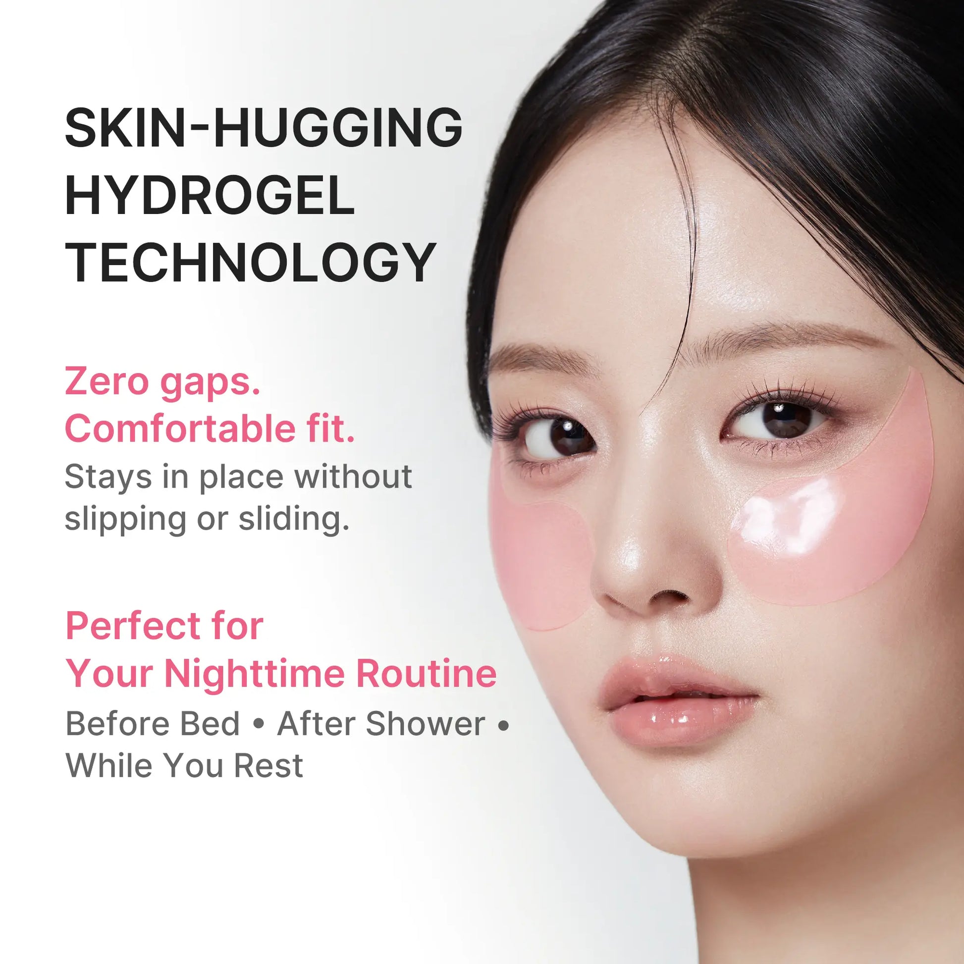 Medicube PDRN Pink Caffeine Collagen Eye Patch for Night Care - Reduces Under-Eye Puffiness and Dark Circles for a Smooth, Radiant, and Youthful Appearance | Korean Skincare, K-Beauty