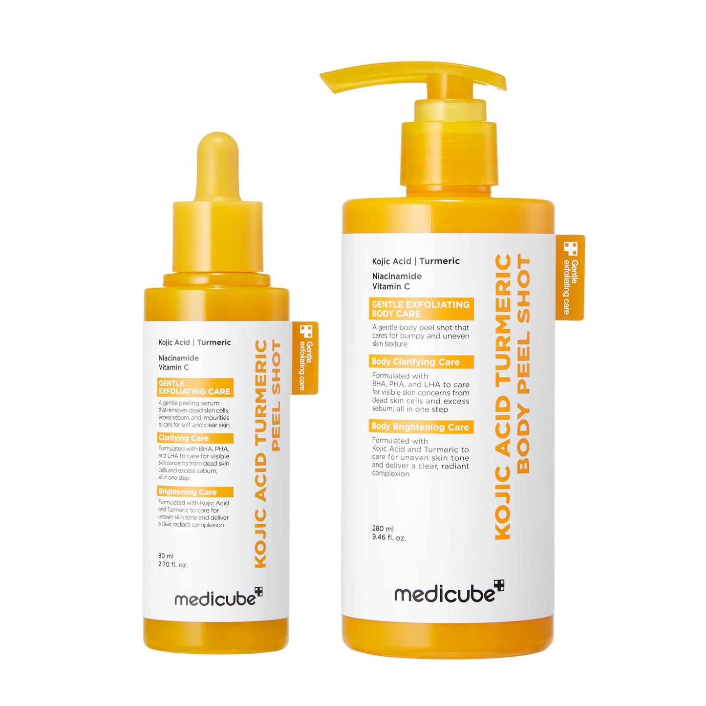 Medicube Hypochlorous Acid Rice Peel Shot Duo for Face & Body