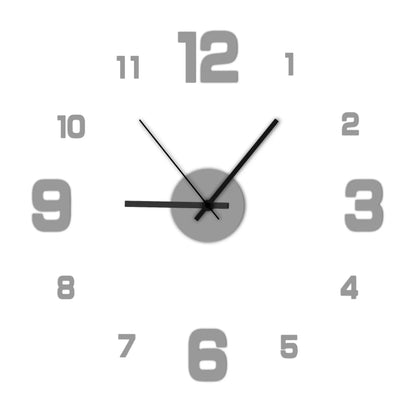 Transform Your Space with the Creative Frameless DIY Wall Clock - Customizable Antique Style Decor
