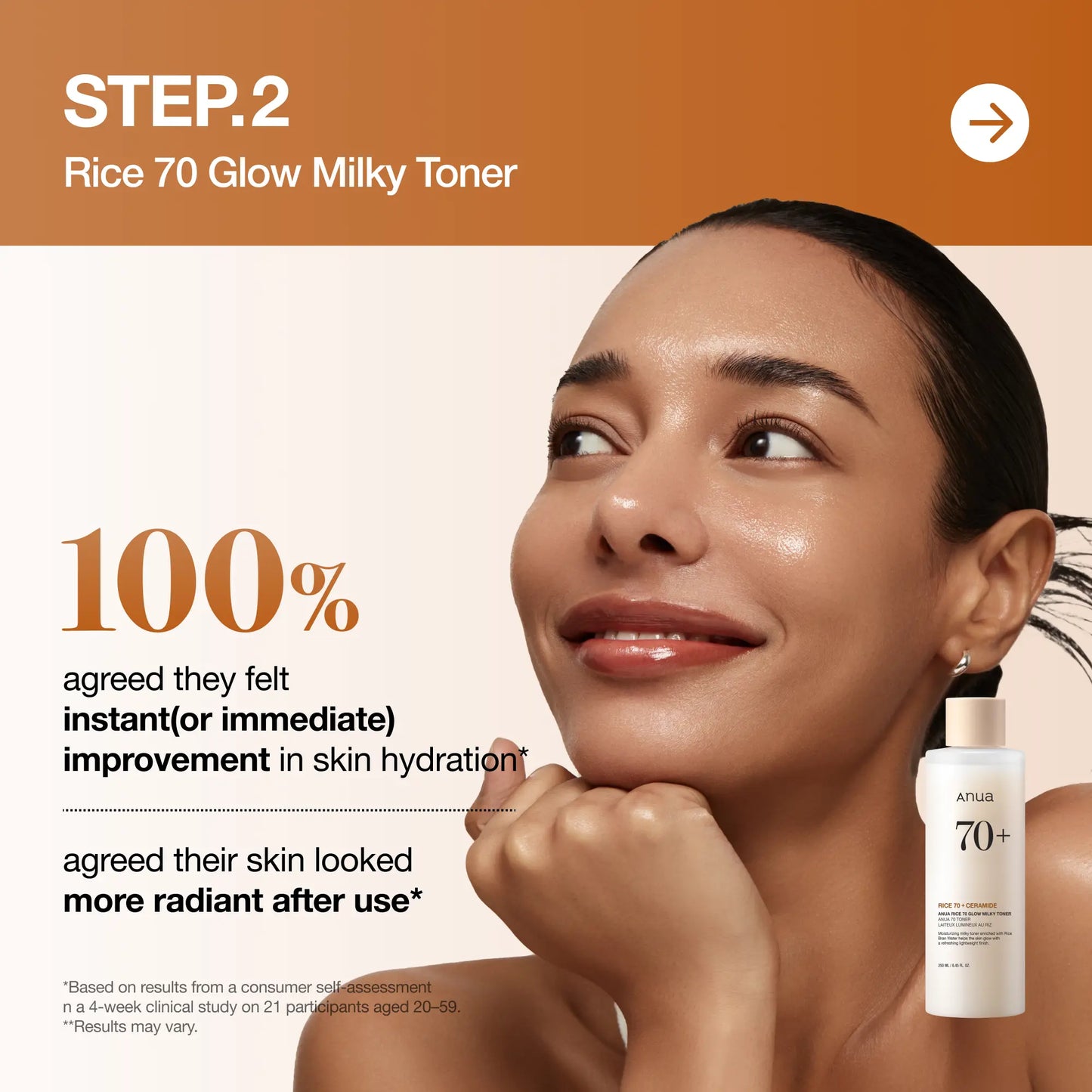 Anua Korean Rice Glass Skin 4-Step Routine