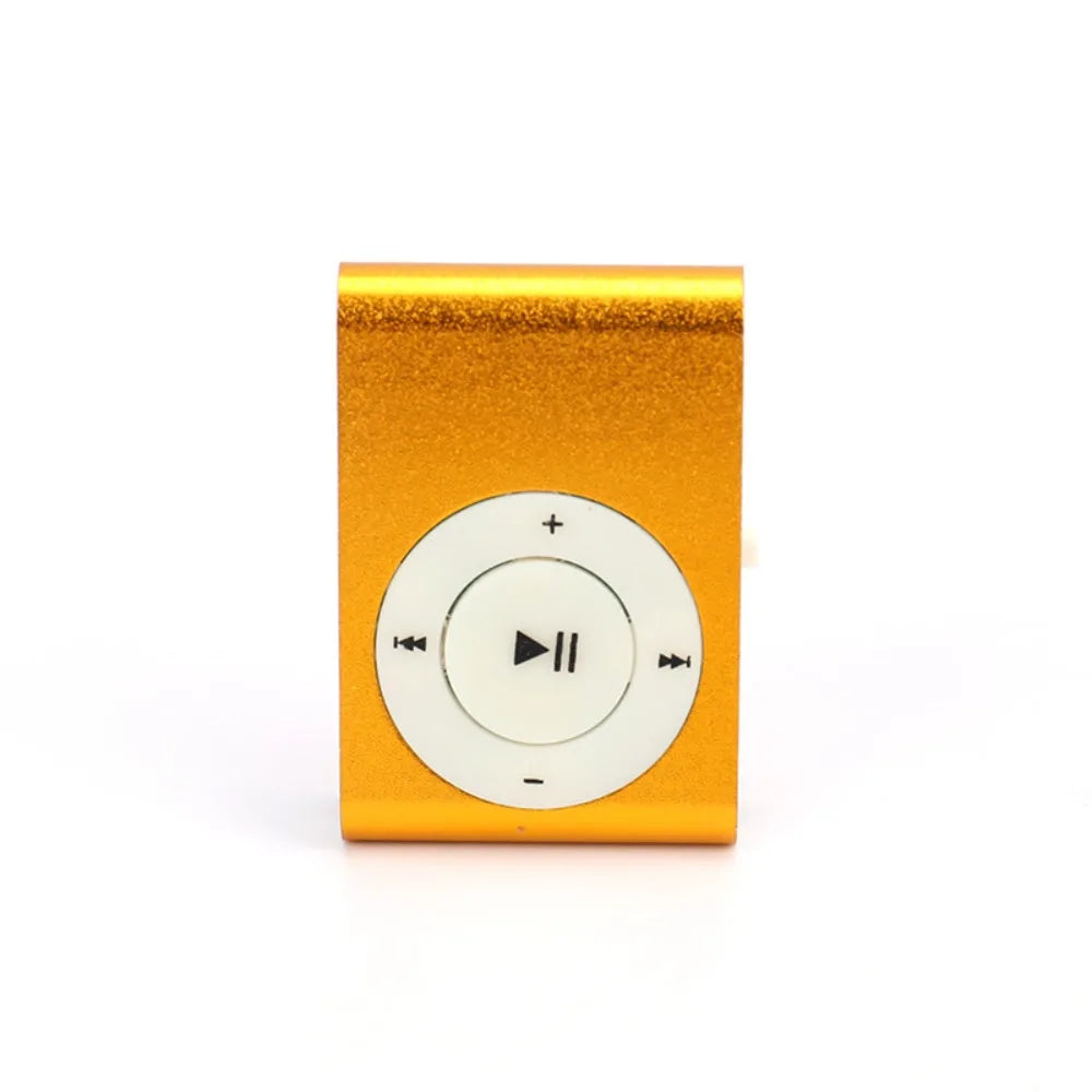 Stylish Mini MP3 Player - Portable USB Music Player with Colourful Clip & TF Card Support