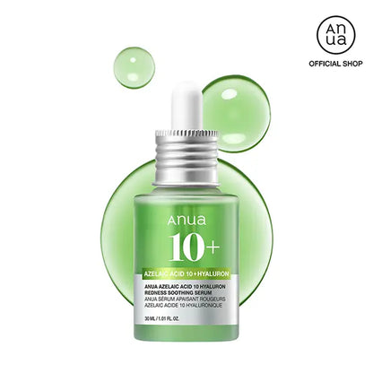Anua Azelaic Acid 10 Hyaluron Redness Soothing Serum 1.01 Fl.Oz.(30Ml)