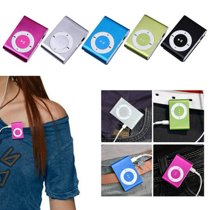 Stylish Mini MP3 Player - Portable USB Music Player with Colourful Clip & TF Card Support