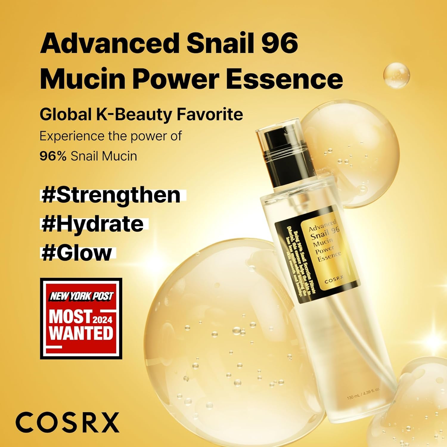Revitalize Your Skin with COSRX Snail Mucin 96% Repairing Serum - 100ml of Korean Skincare Magic!