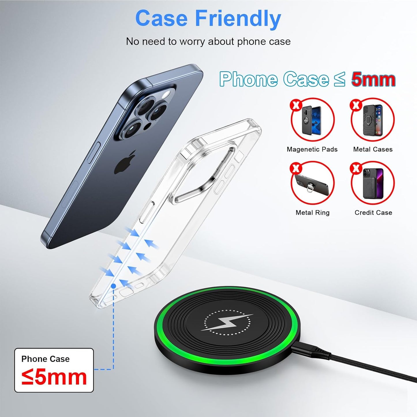 Fast and Versatile Pixel Wireless Charger - Ultimate Charging Pad for Google Pixel and More