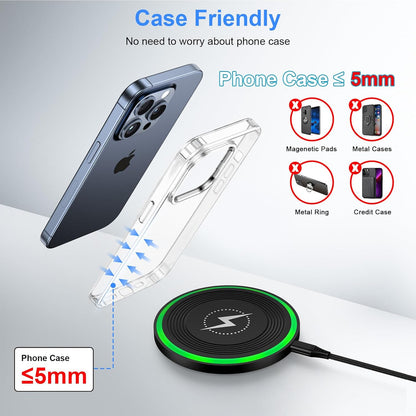 Fast and Versatile Pixel Wireless Charger - Ultimate Charging Pad for Google Pixel and More
