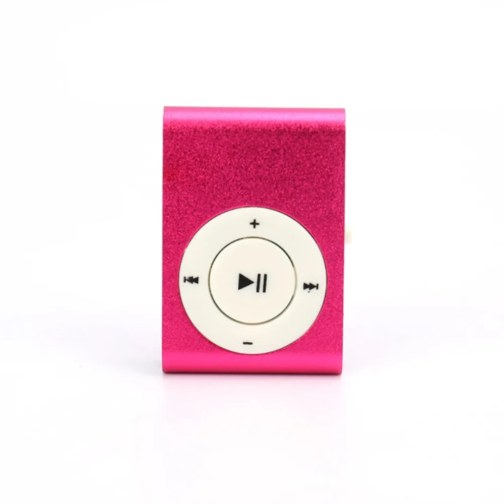 Stylish Mini MP3 Player - Portable USB Music Player with Colourful Clip & TF Card Support