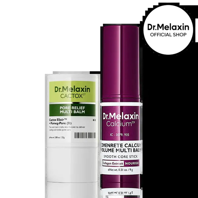 Dr. Melaxin Official Cactox & Collagen Multi Pore Firming Duo with Cactus Cooling & Eye Care Stick 