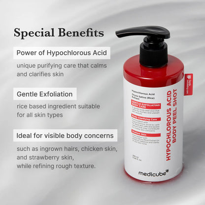 Medicube Hypochlorous Acid Rice Peel Shot Duo for Face & Body