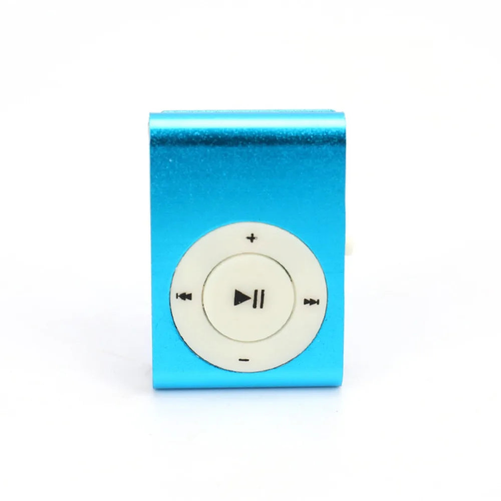 Stylish Mini MP3 Player - Portable USB Music Player with Colourful Clip & TF Card Support