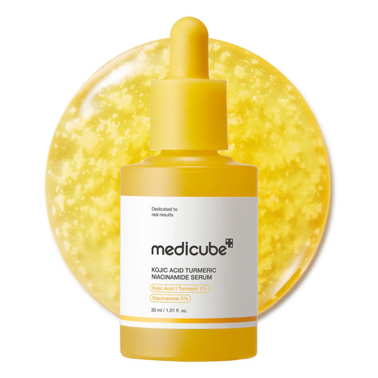 Revitalize Your Skin with Medicube Kojic Acid Turmeric Serum - Unlock Radiant Glass Skin for Face & Body | Enriched with Niacinamide & Glycolic Acid | 250ml