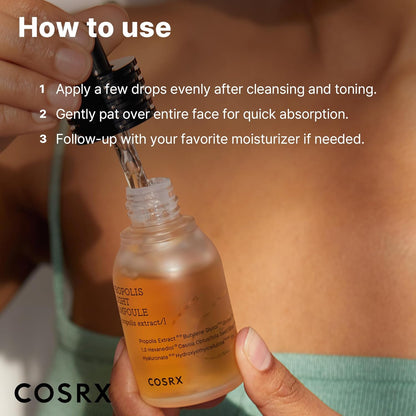 Illuminate Your Skin with CORSX Propolis Ampoule Glow Boosting Serum - 73.5% Propolis Extract for Radiant Beauty, 1.01Fl.Oz/30Ml