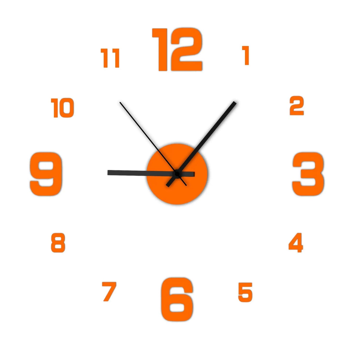 Transform Your Space with the Creative Frameless DIY Wall Clock - Customizable Antique Style Decor
